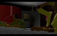 Mike, having a drink with Lance Vance (Image via Rockstar Games)